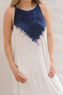 Vestido Galia Tie Dye Azul