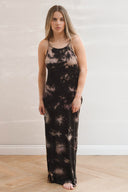 Vestido Galia Tie Dye Negro