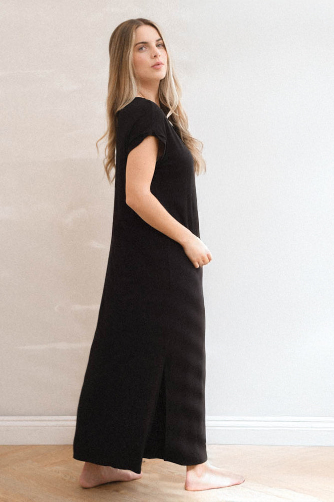 Vestido Largo Básico Negro