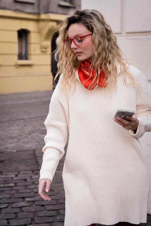 Tejido Lu Chenille Crudo