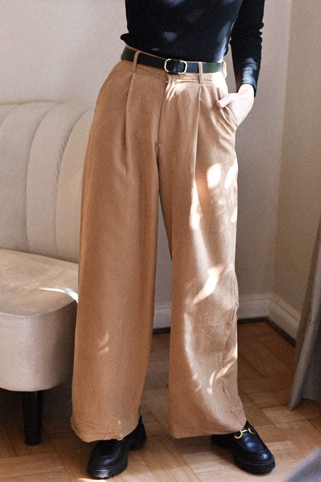 Pantalón Pinza Camel