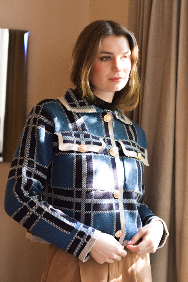 Tejido Scotland Azul