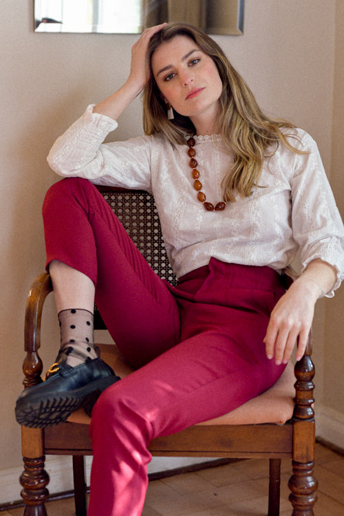 Pantalón Ana Burdeo