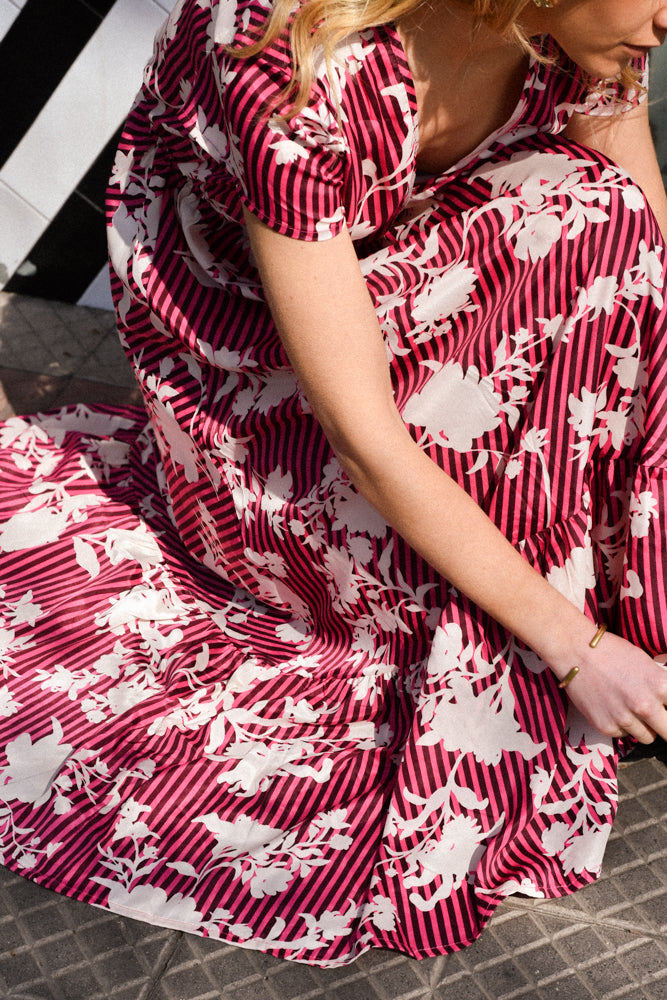 Vestido Angie Magenta