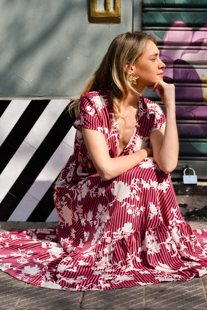 Vestido Angie Magenta