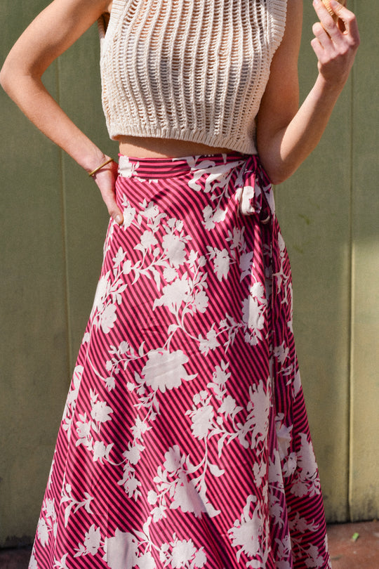 Falda Padang Magenta