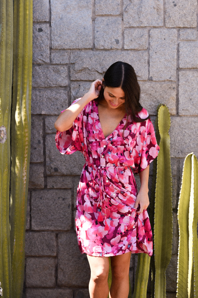 Vestido Aruna Fucsia