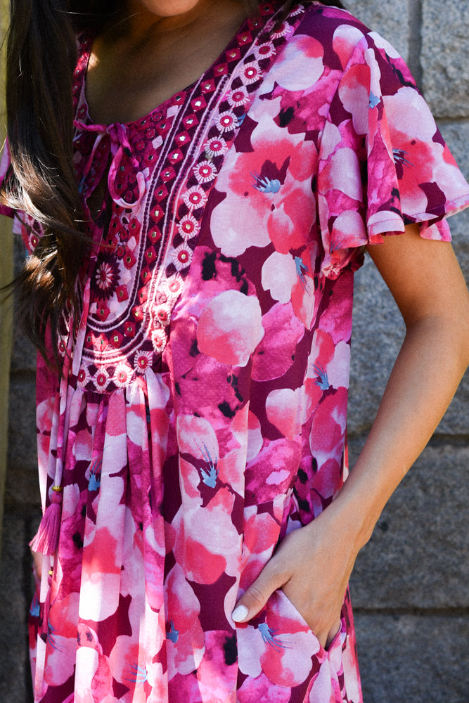 Vestido Filomena Fucsia