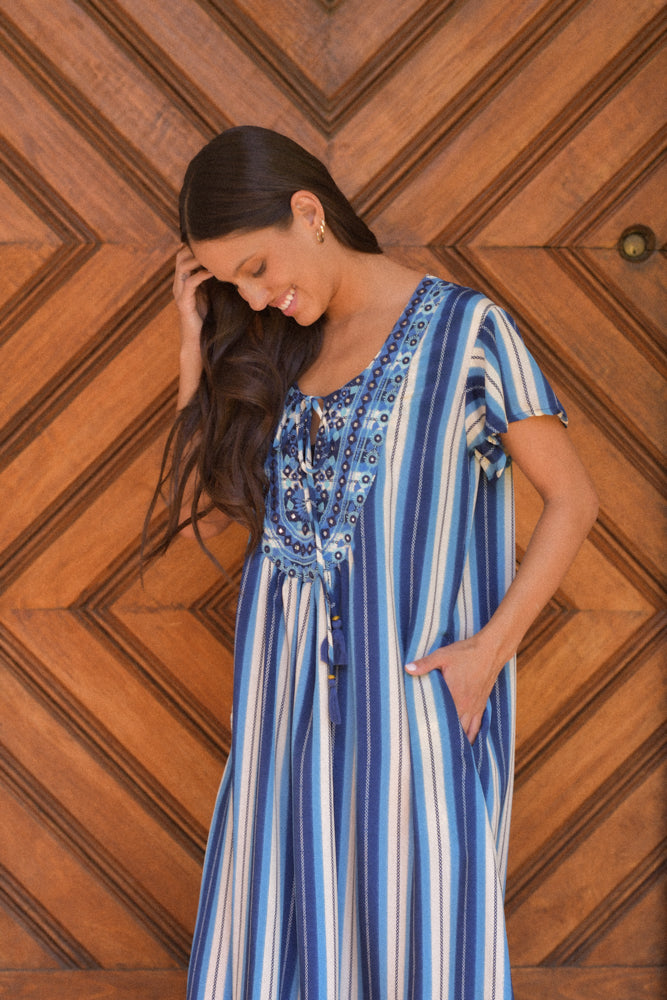 Vestido Filomena Azul