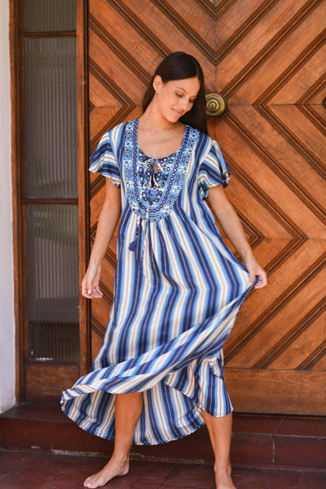 Vestido Filomena Azul