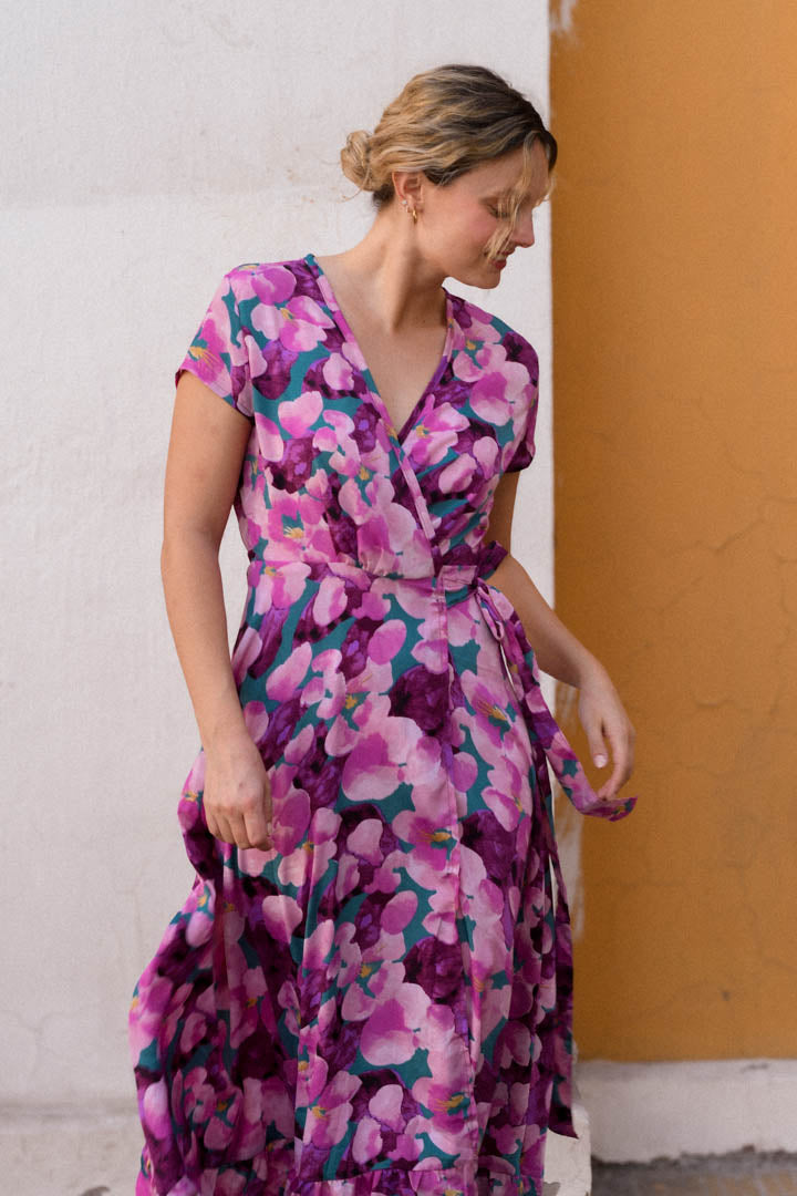 Vestido Envolvente Morado