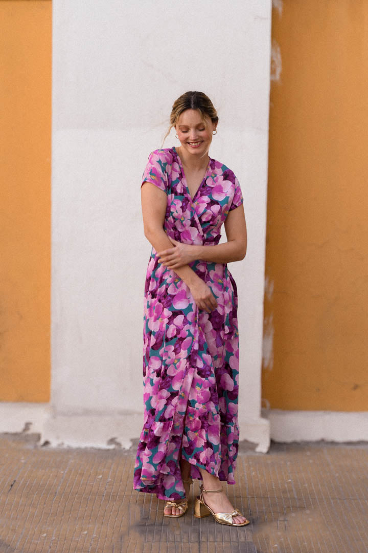 Vestido Envolvente Morado