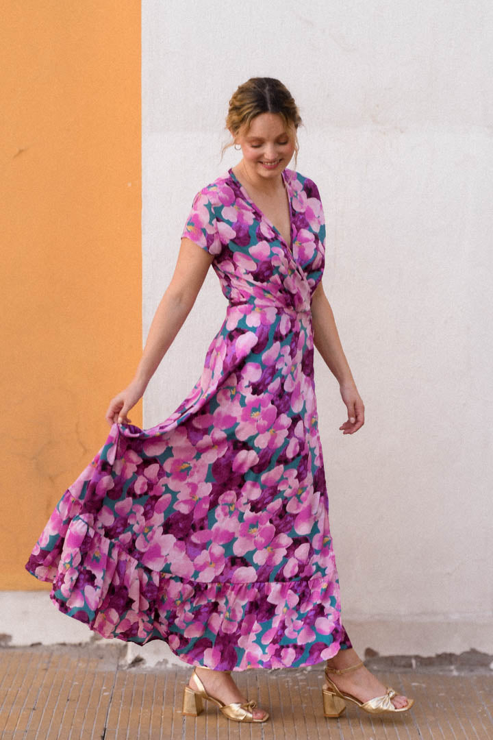 Vestido Envolvente Morado