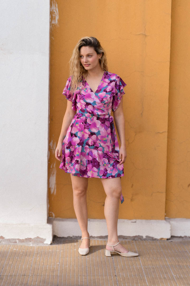 Vestido Estela Morado