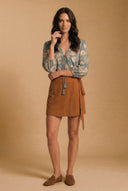 Falda Marie Corta Camel