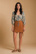 Falda Marie Corta Camel
