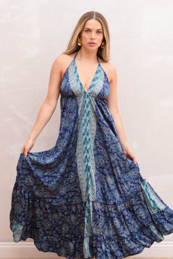 Vestido Udaipur Azul Marino