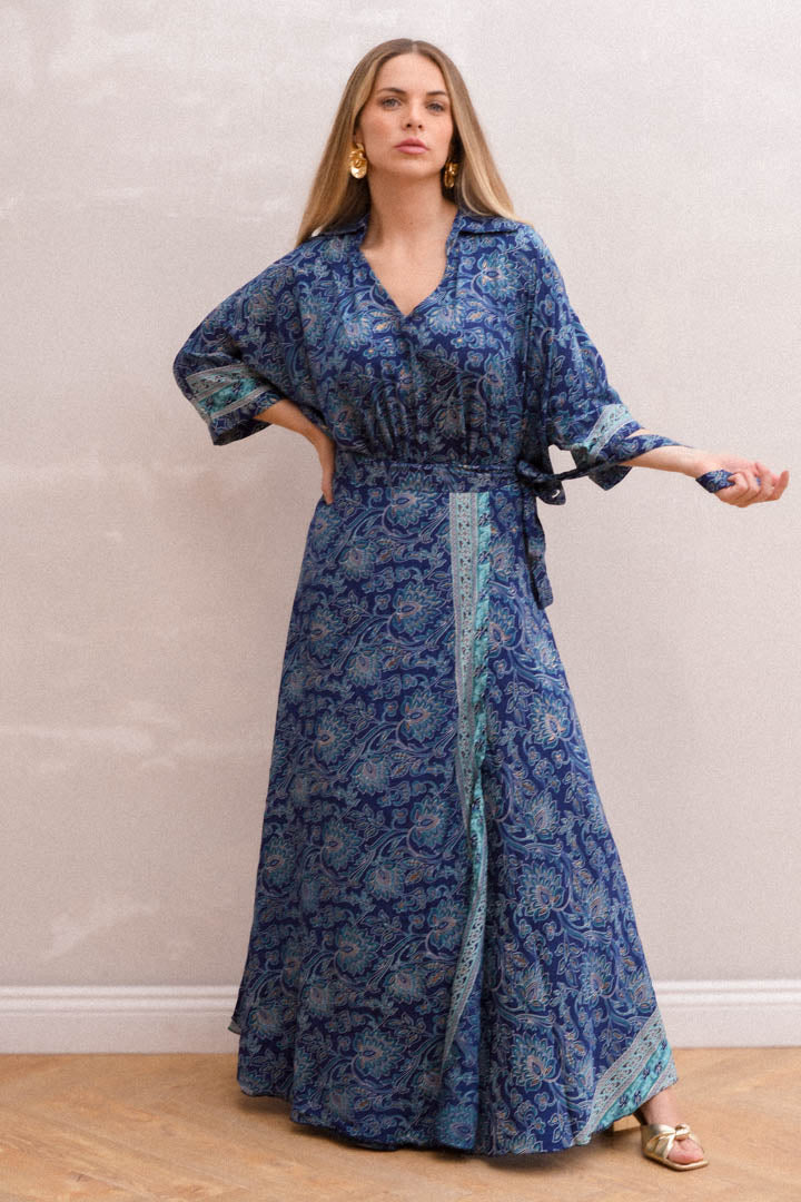 Falda Padang Azul Marino