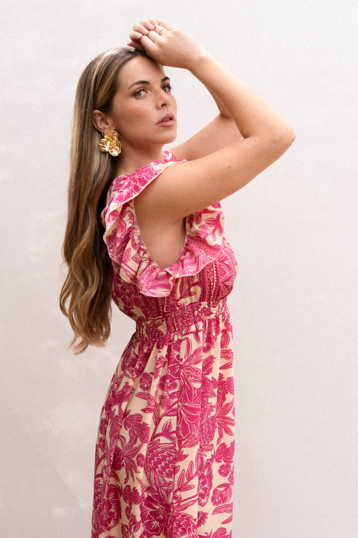Vestido Riana Magenta