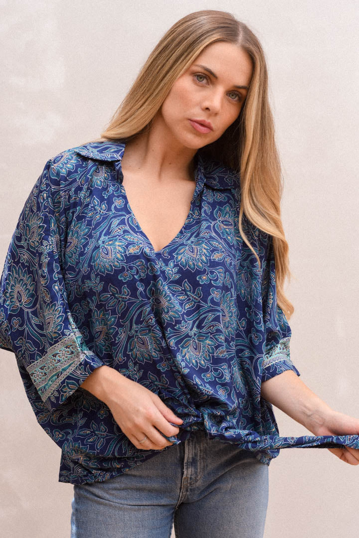 Blusa Marina Azul Marino