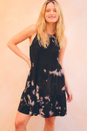 Vestido Trini Tie Dye Negro