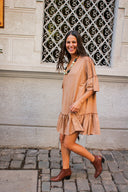 Vestido Kate Camel