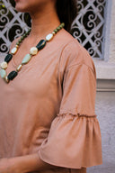 Vestido Kate Camel