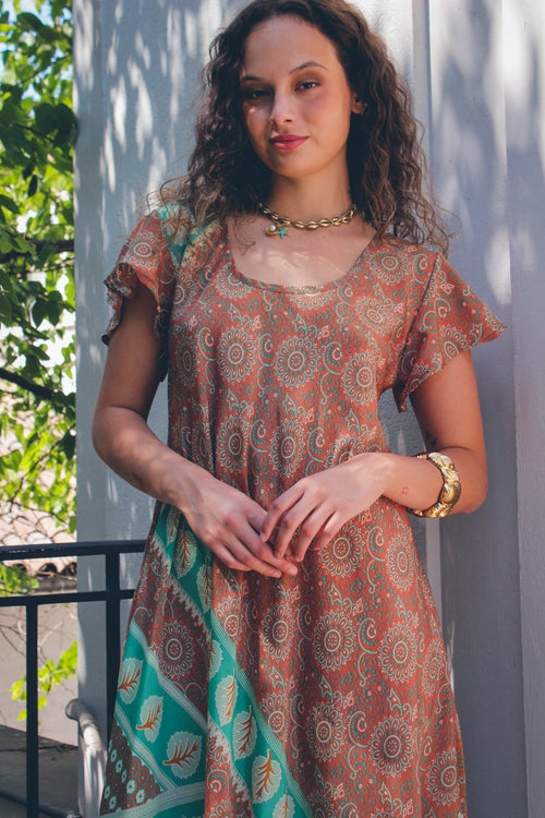 Vestido Clarita Cafe