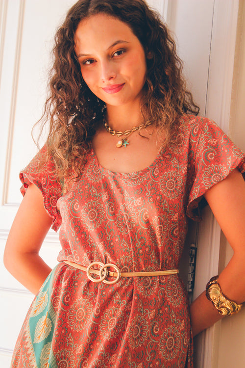 Vestido Clarita Cafe