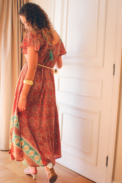 Vestido Clarita Cafe