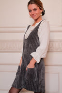 Vestido Vintage Gris