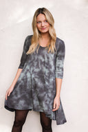 Vestido Mandala Gris Tie Dye