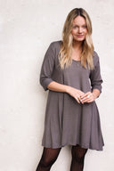 Vestido Mandala Gris Oscuro