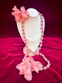 Collar Tela Rosa