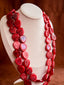 COLLAR DOBLE ROJO