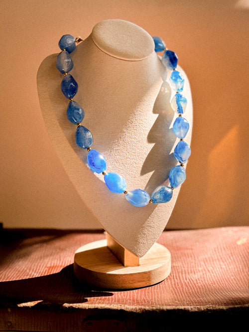 COLLAR PIEDRAS AZUL