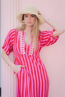 Vestido Mediterraneo Fuccia