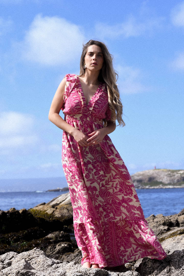 Vestido Riana Magenta