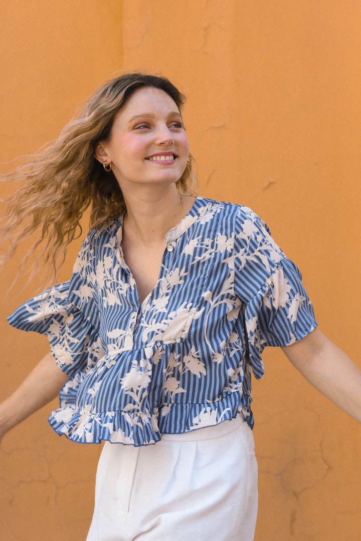 Blusa Rufina Celeste