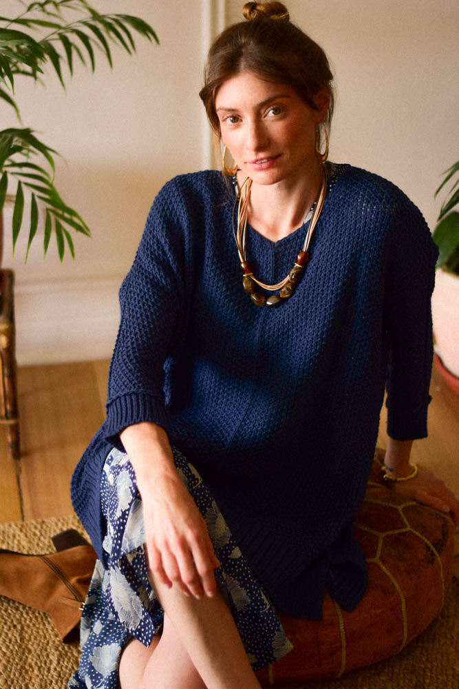 Tejido Cataluña Azul