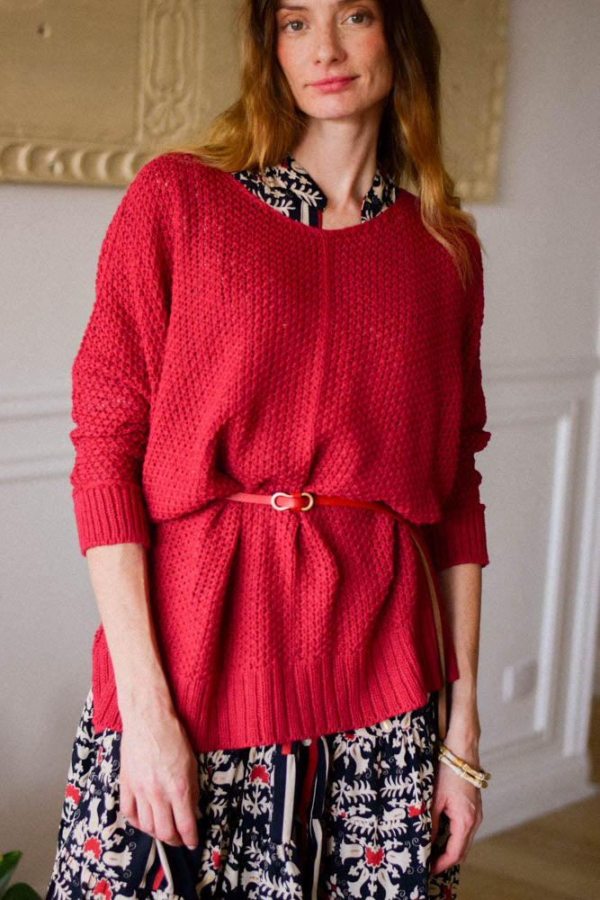 Tejido Cataluña Rojo