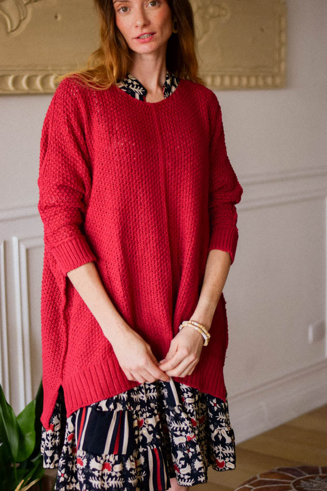 Tejido Cataluña Rojo