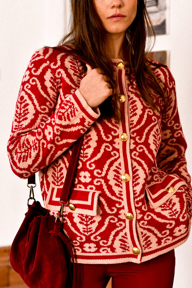 Tejido Constance Rojo