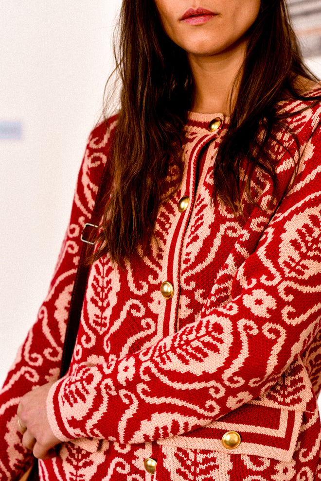 Tejido Constance Rojo