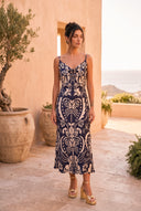 Vestido Valentina Print Azul