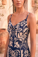 Vestido Valentina Print Azul