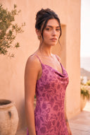 Vestido Valentina Print Magenta