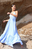 Vestido Udaipur Celeste