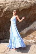 Vestido Udaipur Celeste