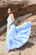 Vestido Udaipur Celeste